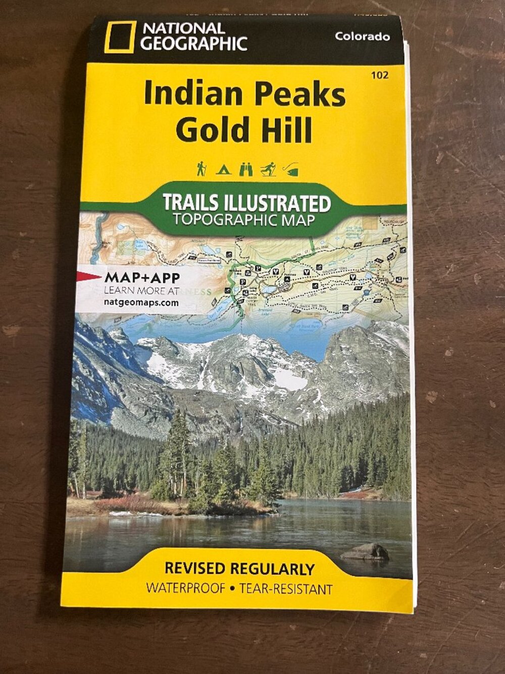 Indian Peaks Gold Hill National Geographic Topo Map (#102)